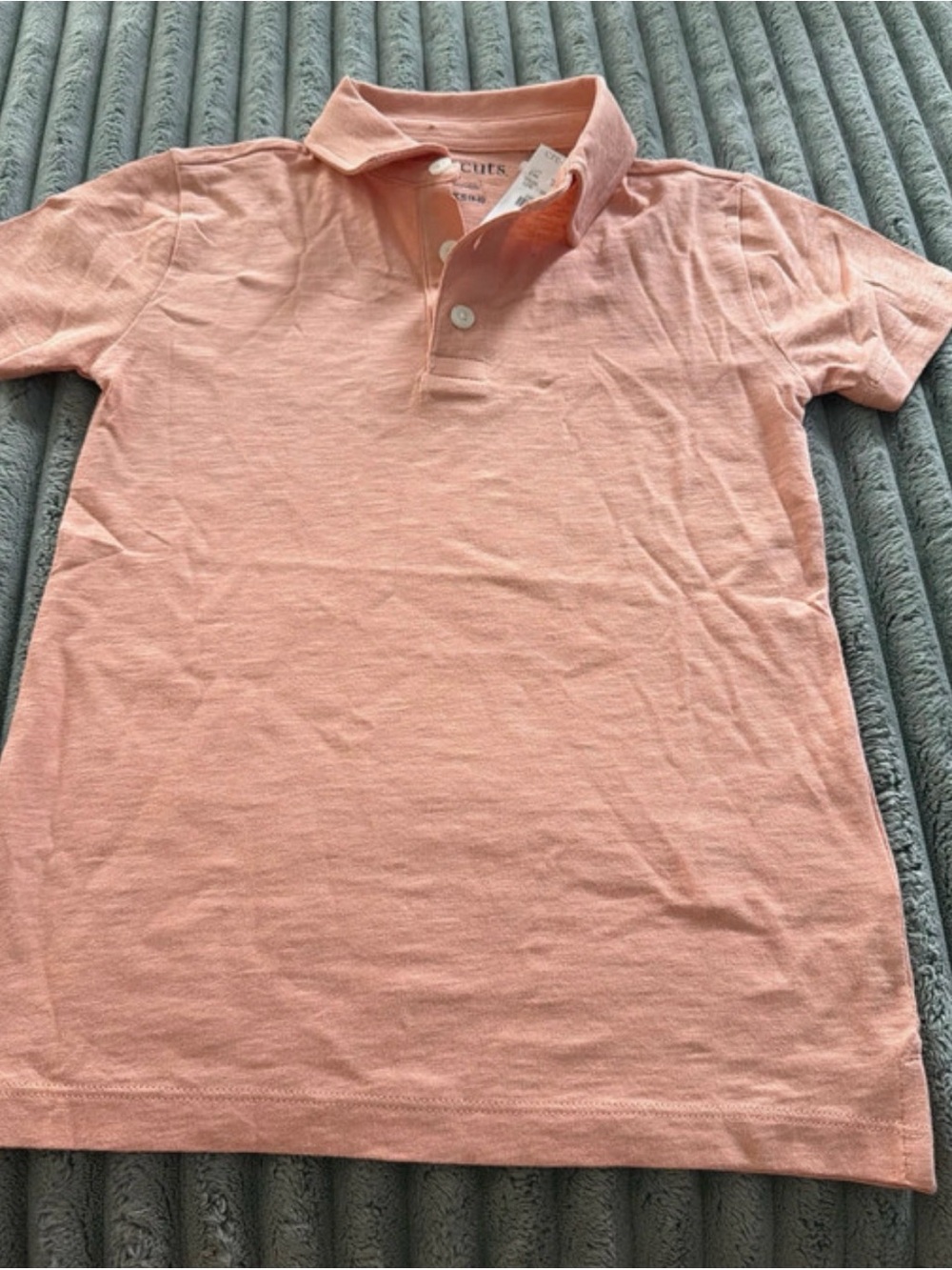 Crewcuts Peach Short-Sleeve Polo